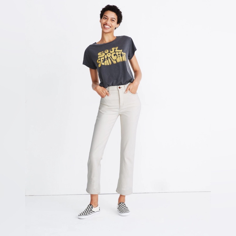Madewell Tall Slim Demi-Boot Jeans - Cloud Lining